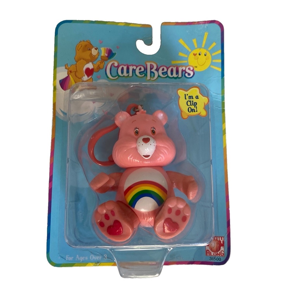 Care Bears Figure Cheer Bear Playalong 2002 3 inch in Original Package